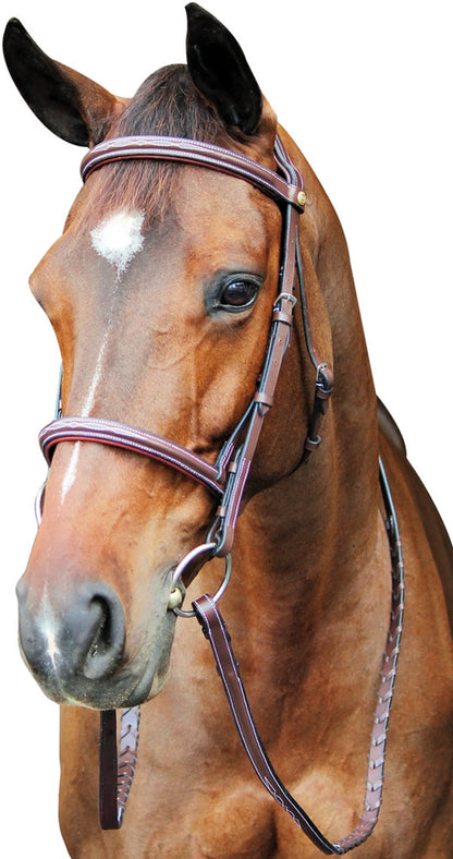 K&S Classics Pro Fancy Raised Comfort Crown Padded Bridle