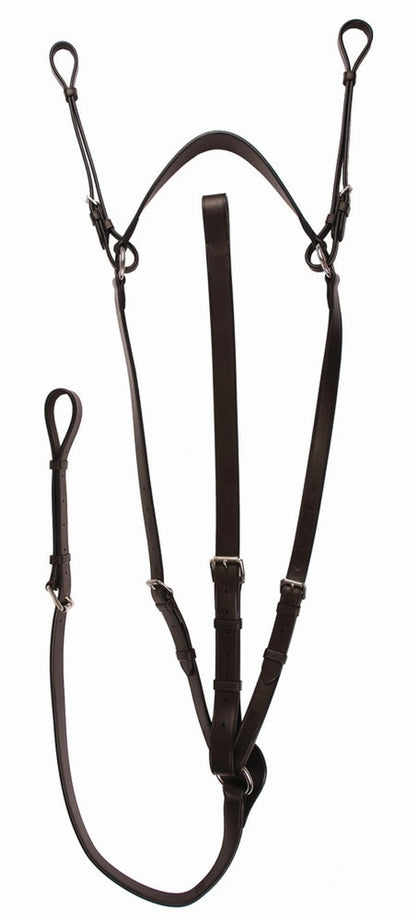 K&S Classics Advantage Flat Breastplate Martingale with Standing Attachment