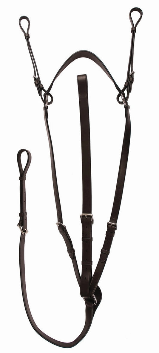 K&S Classics Advantage Flat Breastplate Martingale with Standing Attachment