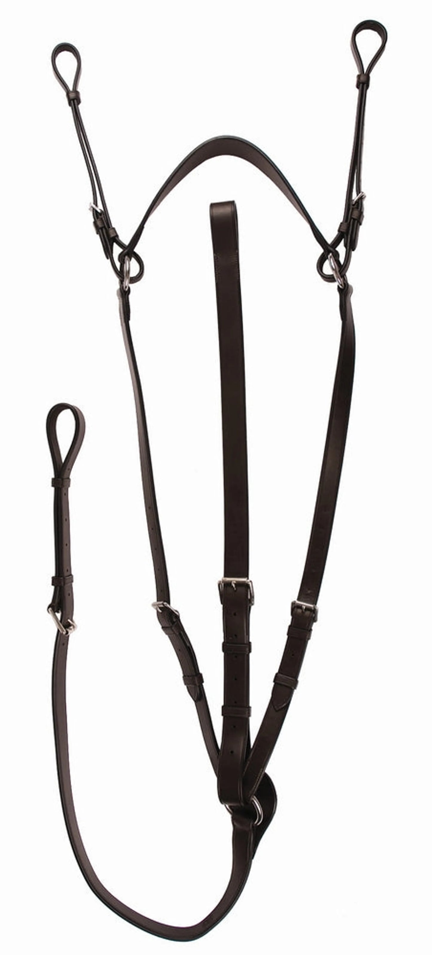 K&S Classics Advantage Flat Breastplate Martingale with Standing Attachment